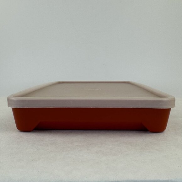 Vintage Tupperware Meat Keeper 1292-3 Marinade Tenderizer Tray Paprika With Lid - Picture 7 of 12